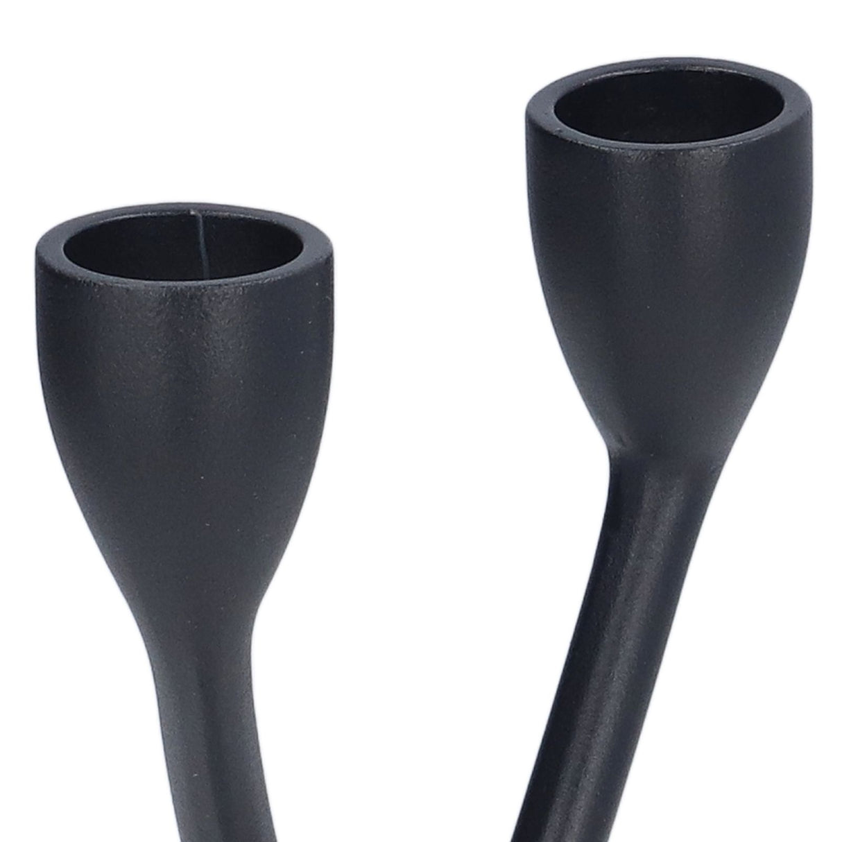 Candle Holder Zinc Alloy High Foot European Style Romantic Simple Retro Black Candlesticks for Bar