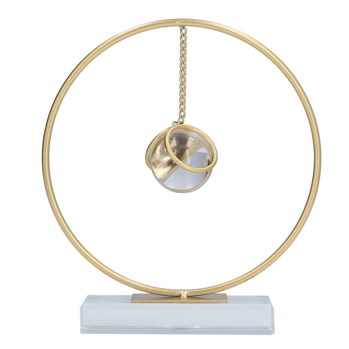 Crystal Ball Ornament Modern Simple Abstract Style Add Vitality Safe Durable Widely Used Fortune Teller Crystal Ball