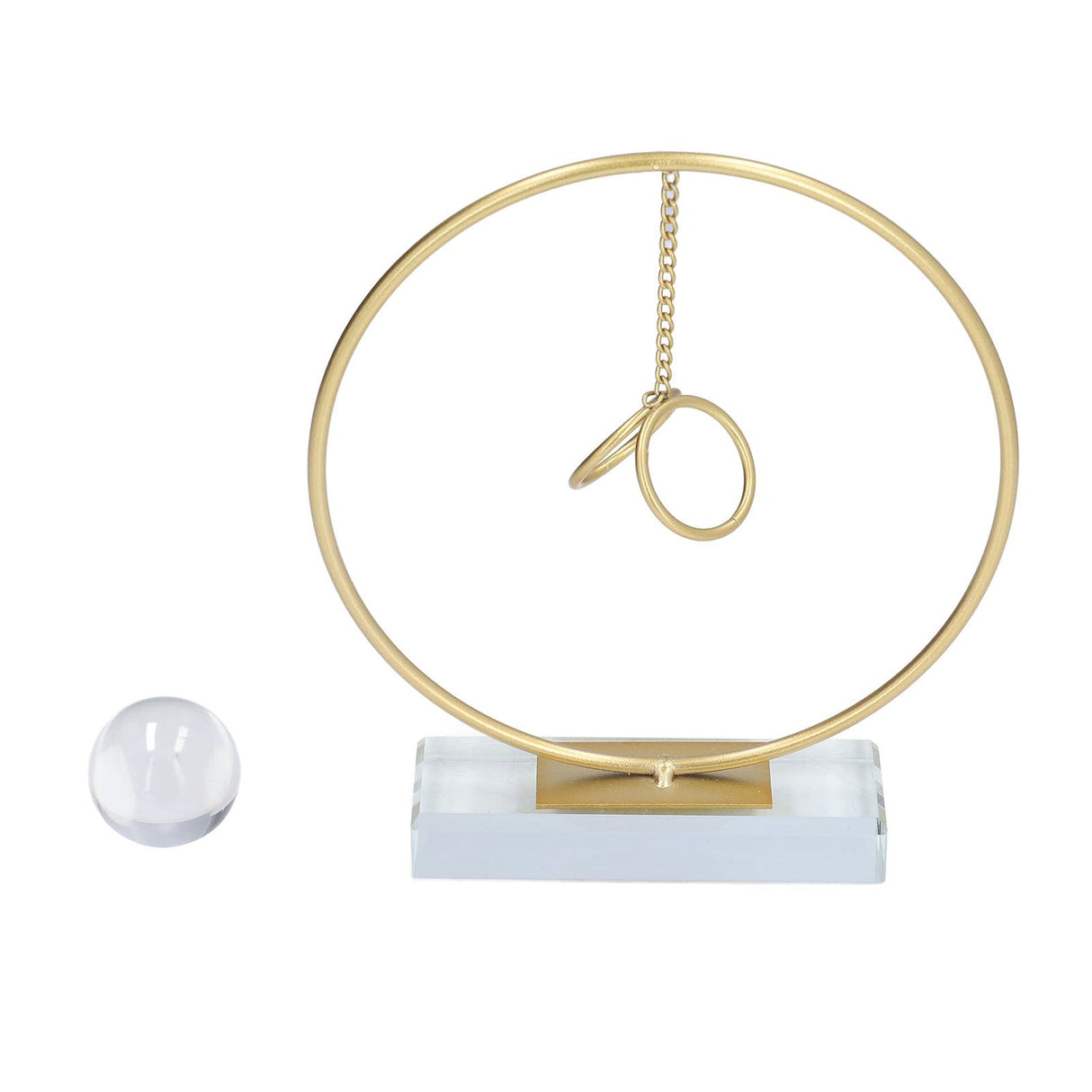 Crystal Ball Ornament Modern Simple Abstract Style Add Vitality Safe Durable Widely Used Fortune Teller Crystal Ball