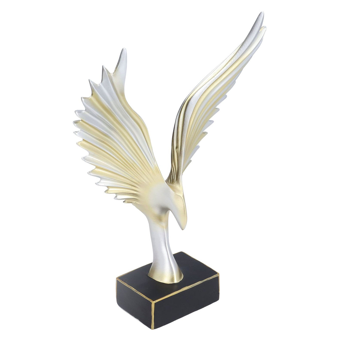 Nordic Wing Statue Resin Sculpture Statue Ornaments Modern Living Room Decoration Desktop Abstract Crafts Champagne Gold