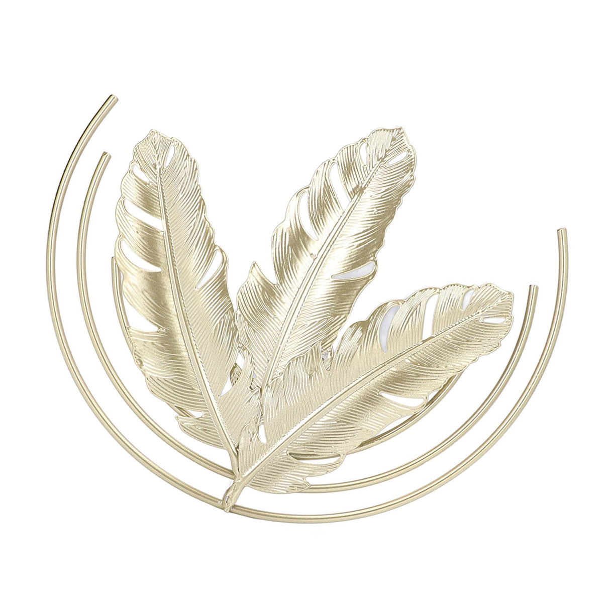 Iron Wall Sculptures Gold Metal Leaf Wall Decor for Living Room Bedroom Office Home B