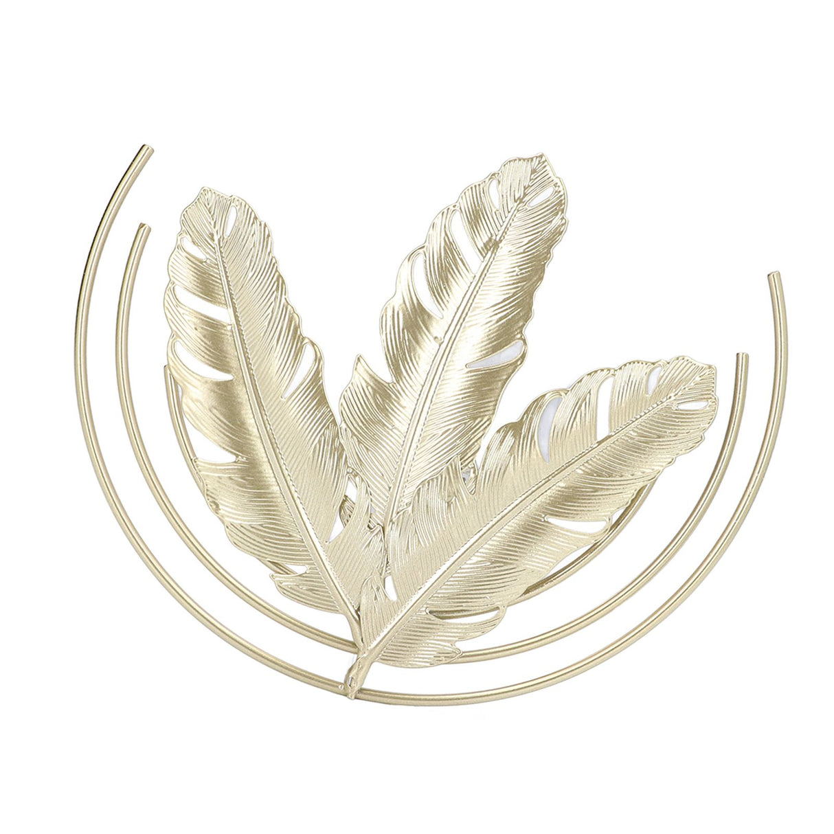Iron Wall Sculptures Gold Metal Leaf Wall Decor for Living Room Bedroom Office Home B