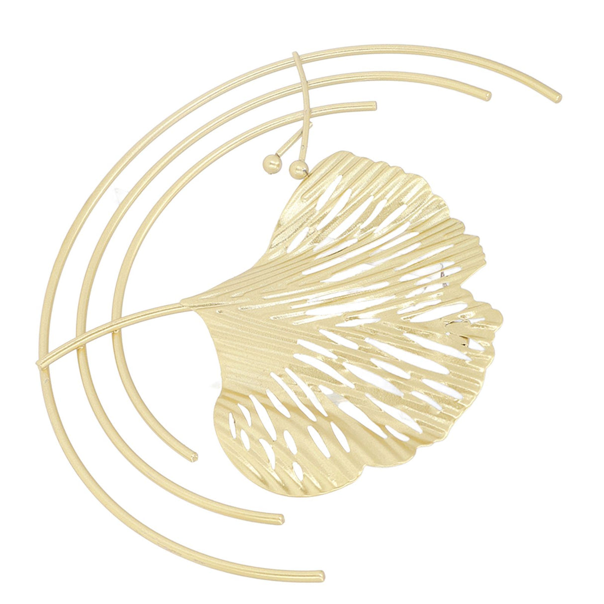 Iron Wall Sculptures Gold Metal Leaf Wall Decor for Living Room Bedroom Office Home C