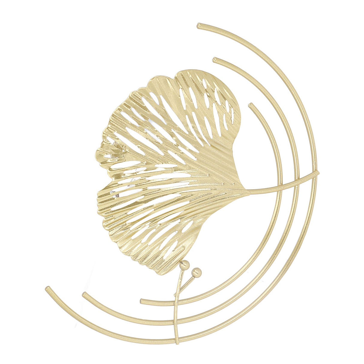 Iron Wall Sculptures Gold Metal Leaf Wall Decor for Living Room Bedroom Office Home C
