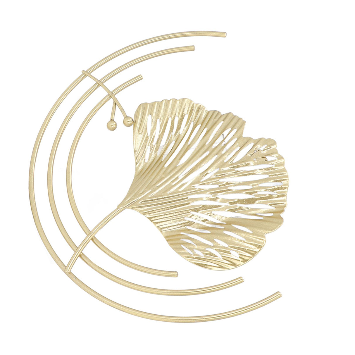 Iron Wall Sculptures Gold Metal Leaf Wall Decor for Living Room Bedroom Office Home C