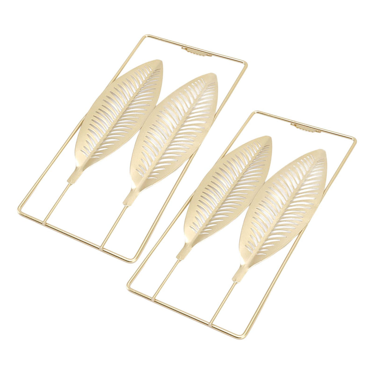 2Pcs Gold Wall Sculptures Metal Wall Decor with Frame for Living Room Bedroom Office Study