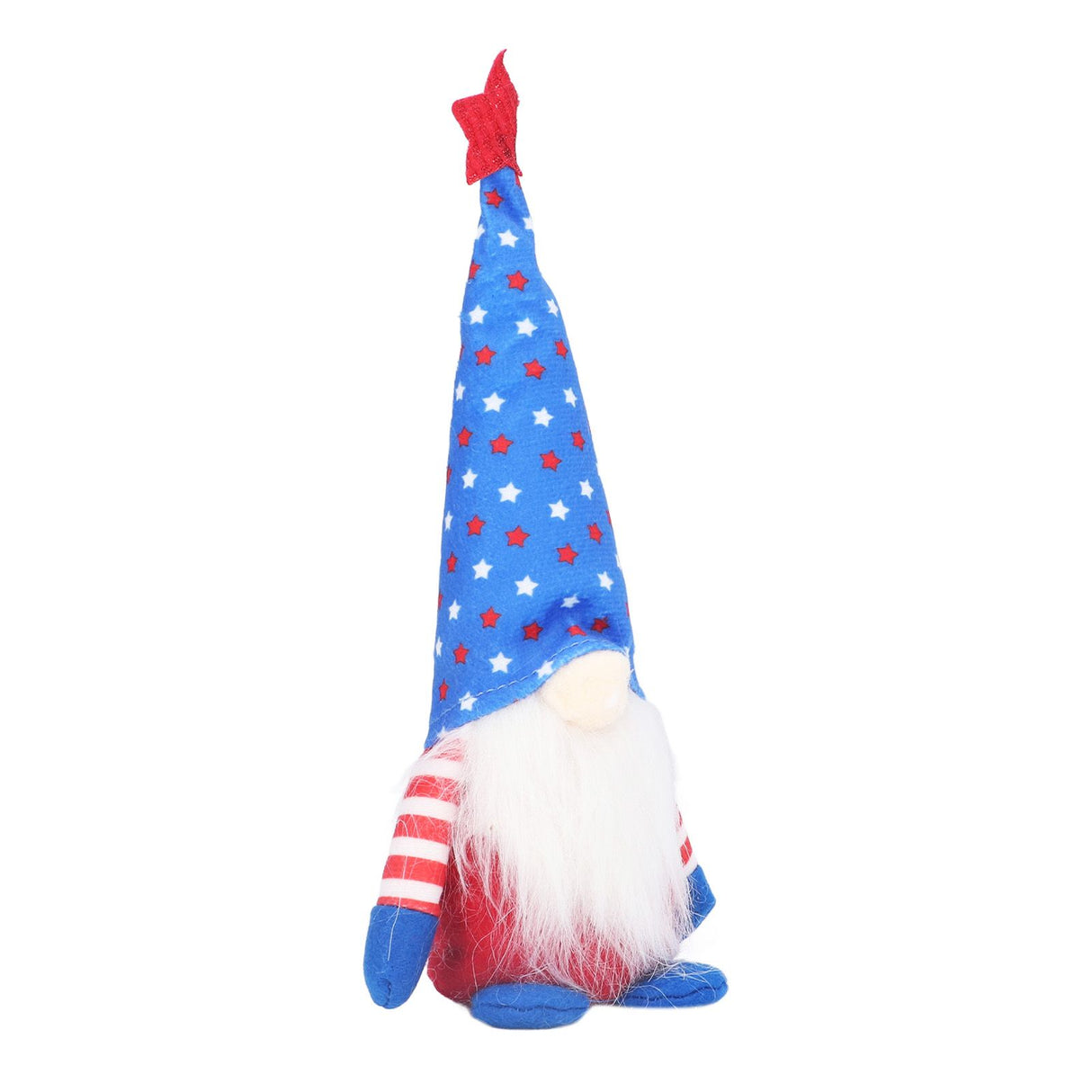 Independence Day Gnome Cute Handcrafted Beautiful Meaning Gnome Plush Decoration for Office Living Room Blue Star
