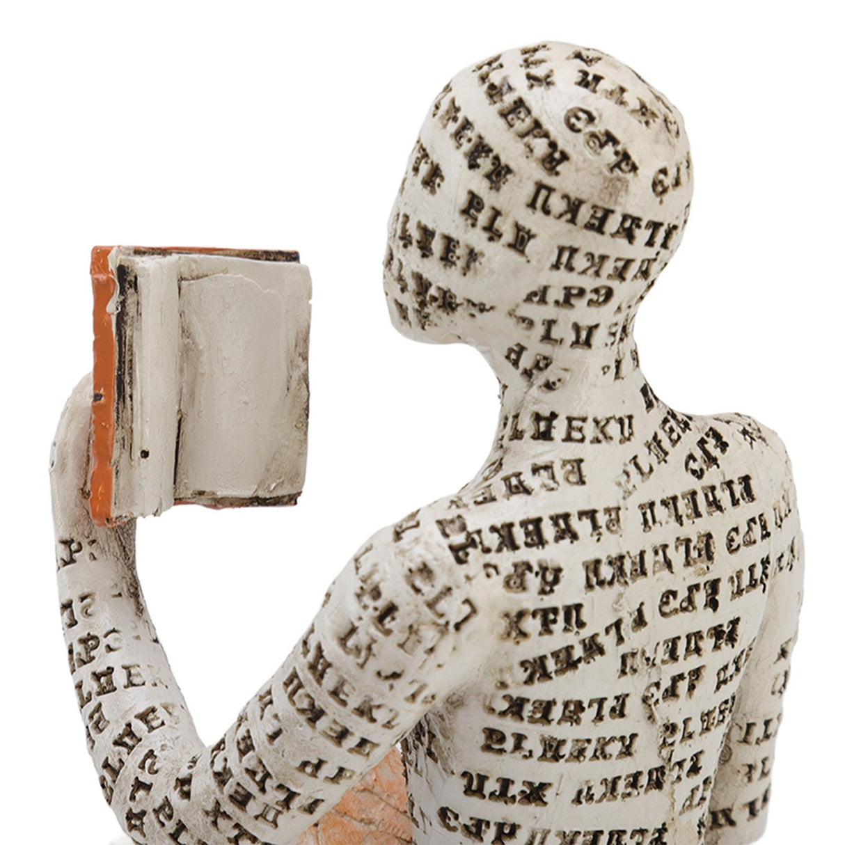 Resin Reading Woman Figurine Innovative Lady Reading Pulp Molding Bookshelf Ornaments for Home Decoration B