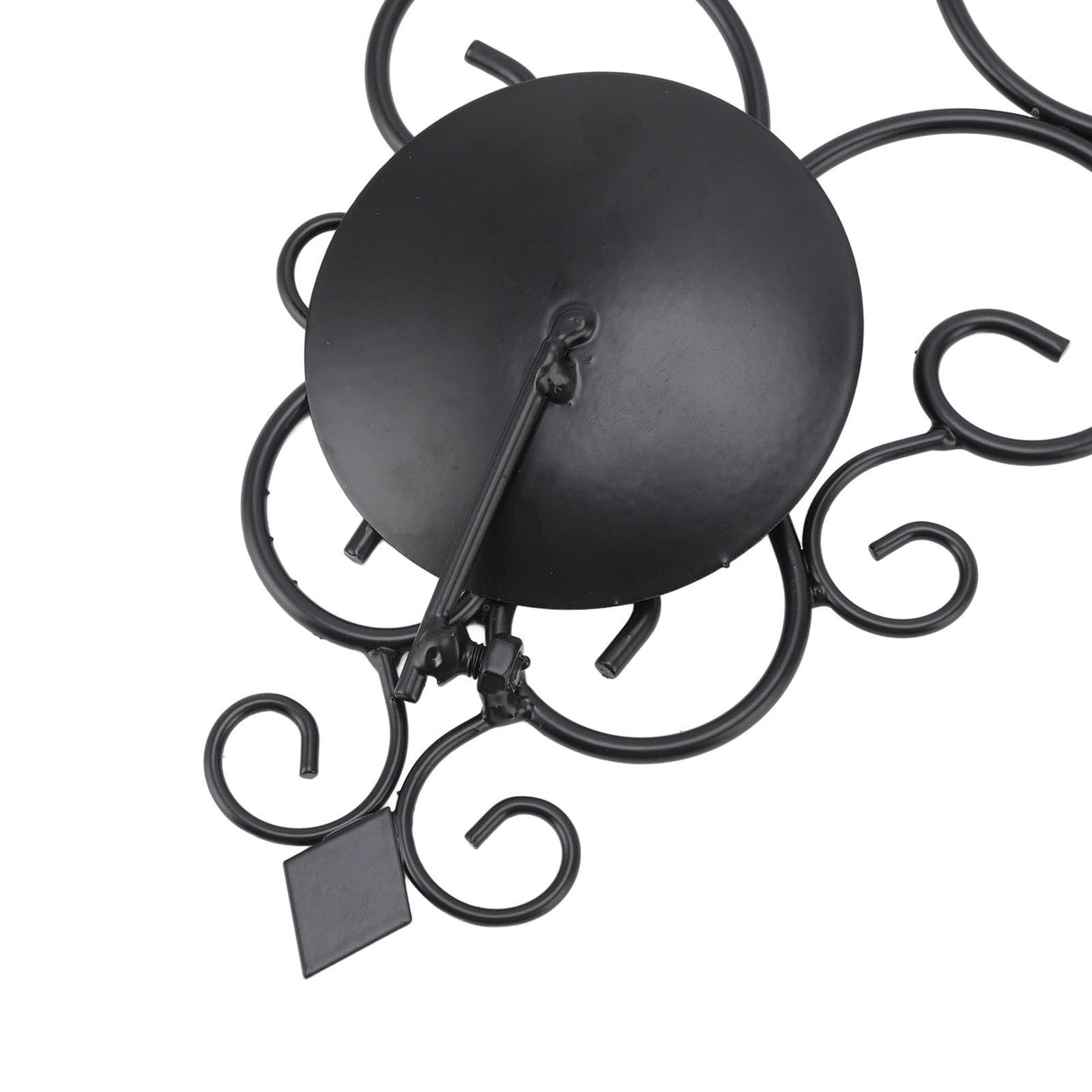 2 Pcs Candle Holder Exquisite Classical Style Black Iron Wall Mounted Candlestick for Living Rooms Bedroom Hallways