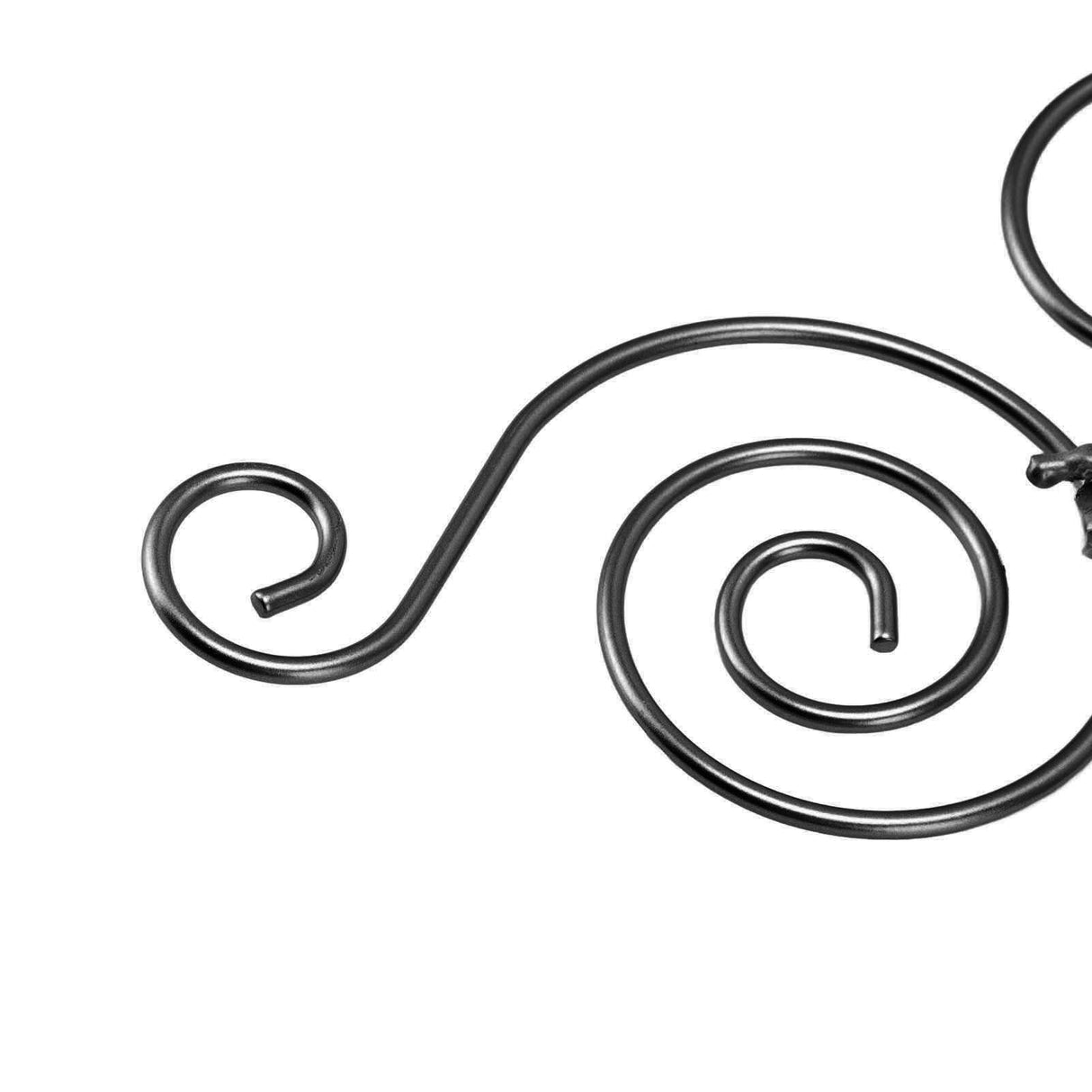 2 Sets Wall Candle Holder Foldable European Style Swirl Wrought Iron Wall Hanging Candlestick Holder Home Decoration Black