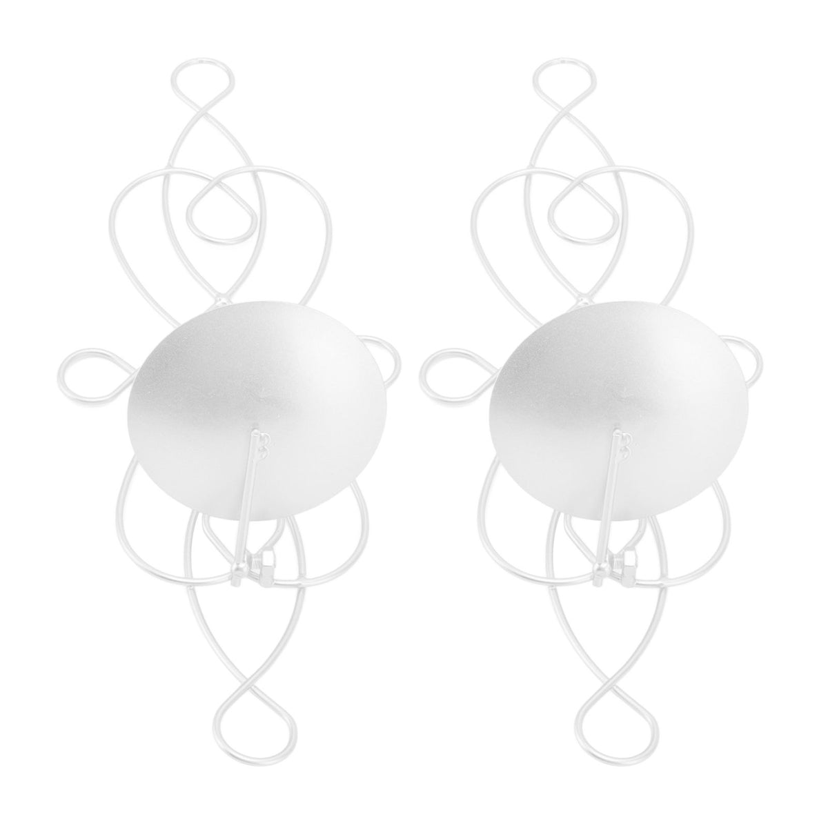 2 Sets Iron Wall Candle Sconce Holder Foldable Deformation Resistance Innovative Wall Candle Holder for Bedroom Dining Room White