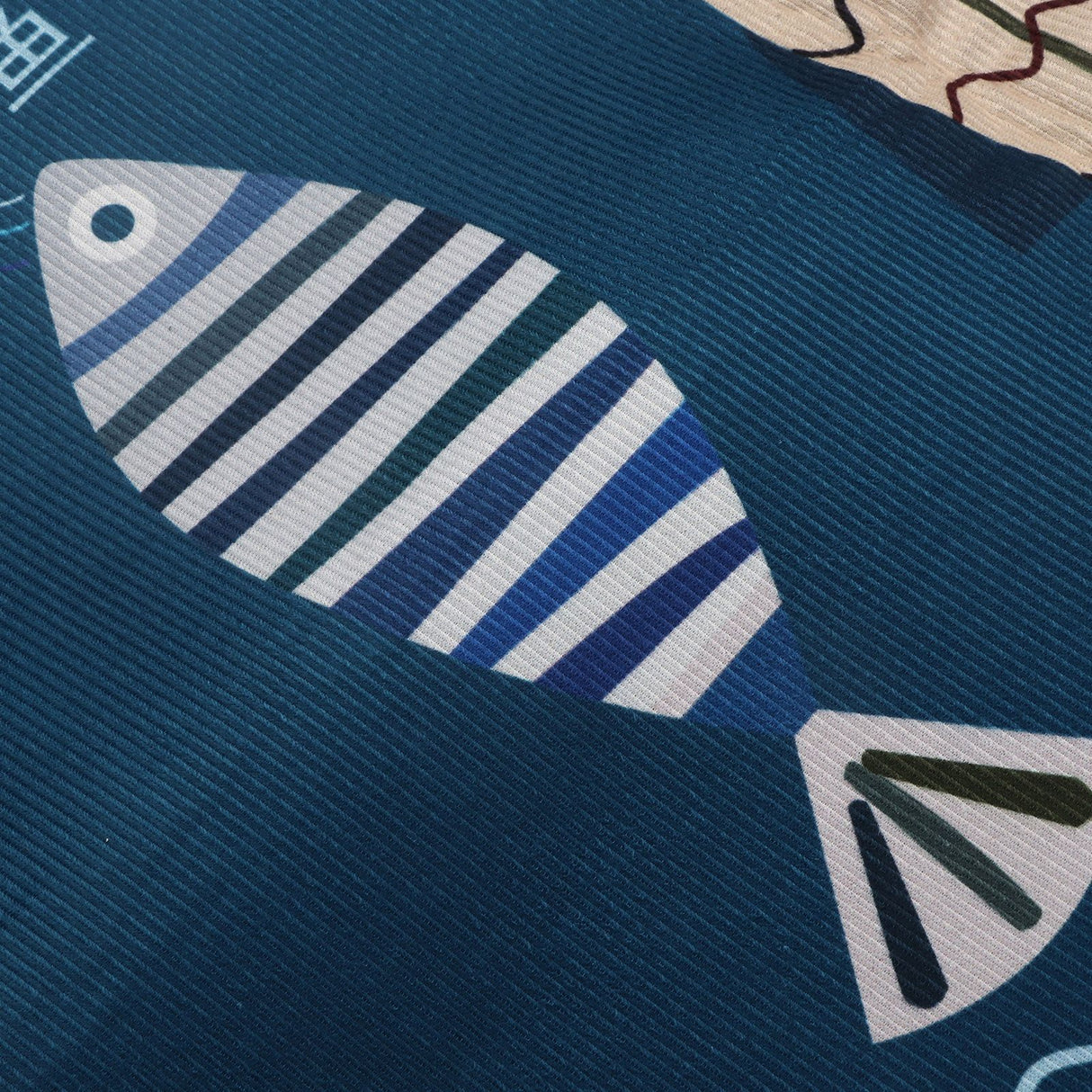 Floor Mat Prevent Slip Wearable Comfortable Cute Pattern Kitchen Pad for Living Room Bathroom Doorway Fish 40x60cm / 15.8x23.6in