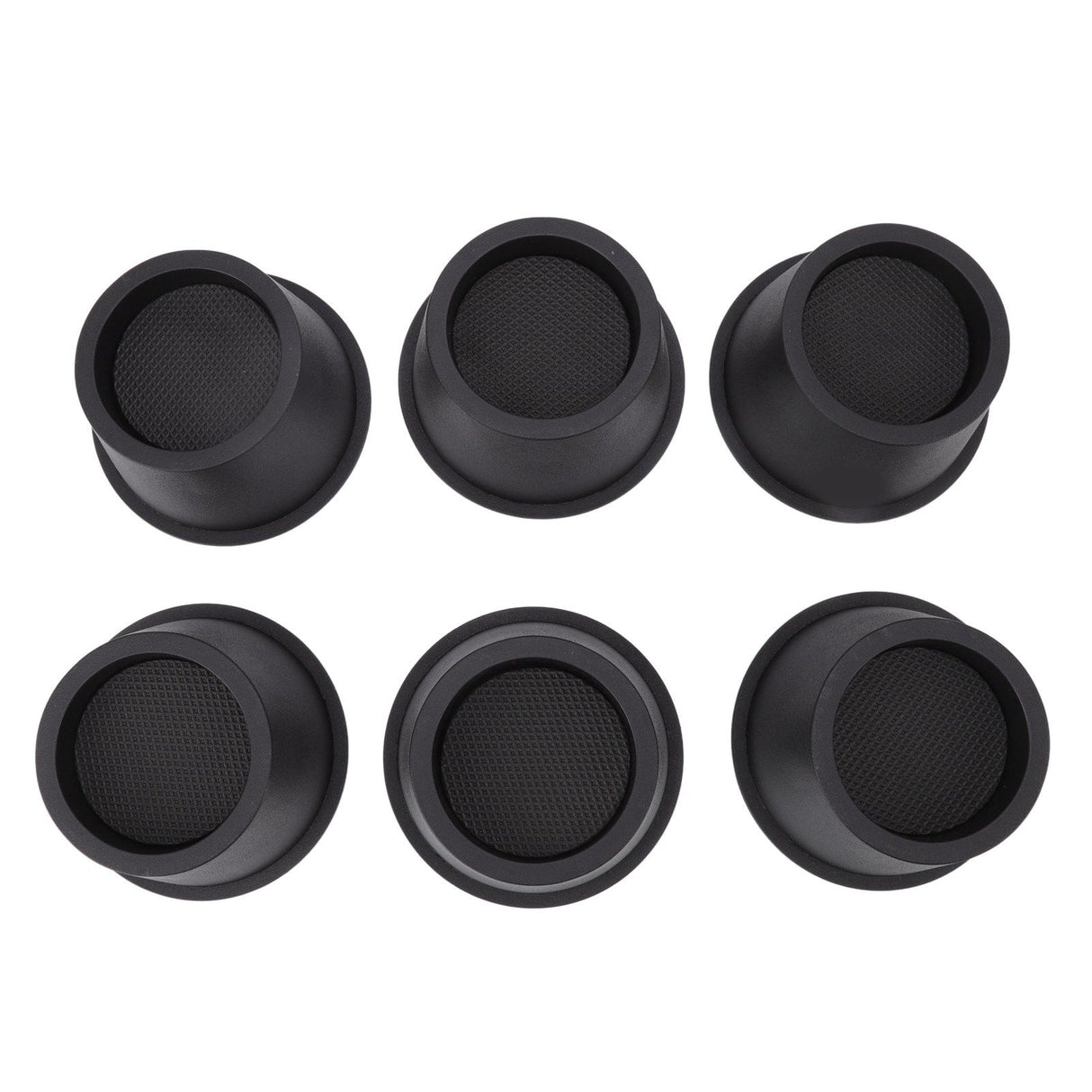 6Pcs Furniture Risers Round Plastic Furniture Lift Riser for Bed Table Couch Black 2.8in