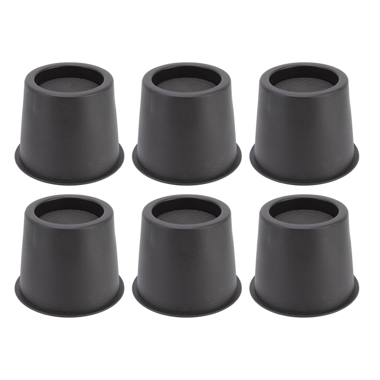 6 PCS Anti Vibration Pads Sofa Feet Pad Furniture Riser Mat for Table Cabinet Bed 3in Black Round