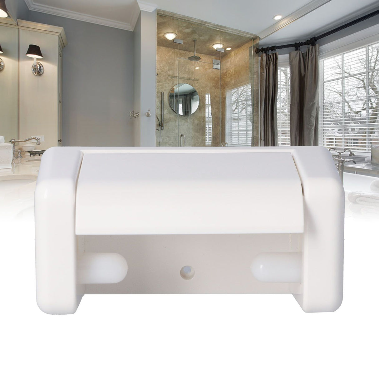 Toilet Paper Towel Holder Bathroom Roll Paper Organizer Convenient Hand Paper Towel Tray