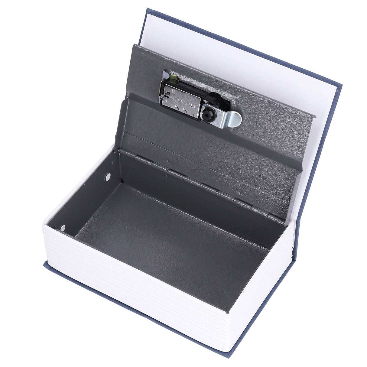 Book Shaped Steel Safe Classic Secret Book Safe Lock Password Type Household Storage BoxBlue
