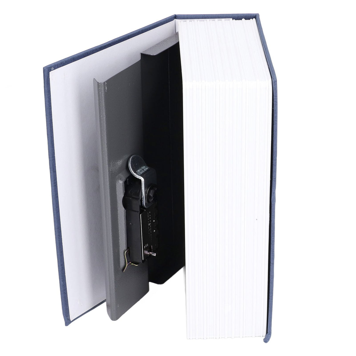 Book Shaped Steel Safe Classic Secret Book Safe Lock Password Type Household Storage BoxBlue