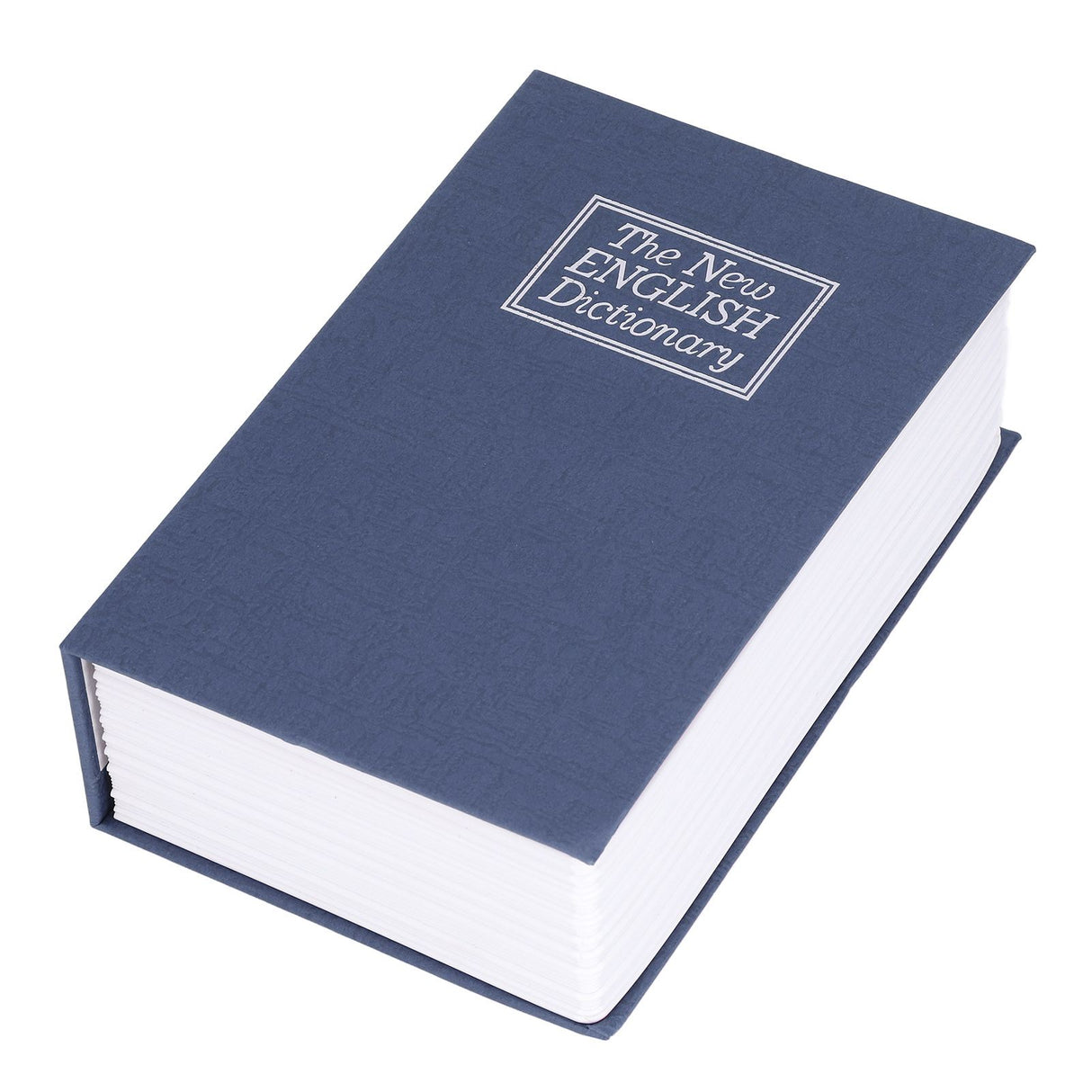 Book Shaped Steel Safe Classic Secret Book Safe Lock Password Type Household Storage BoxBlue