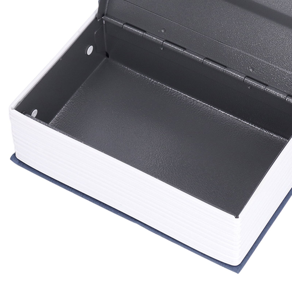 Book Shaped Steel Safe Classic Secret Book Safe Lock Password Type Household Storage BoxBlue