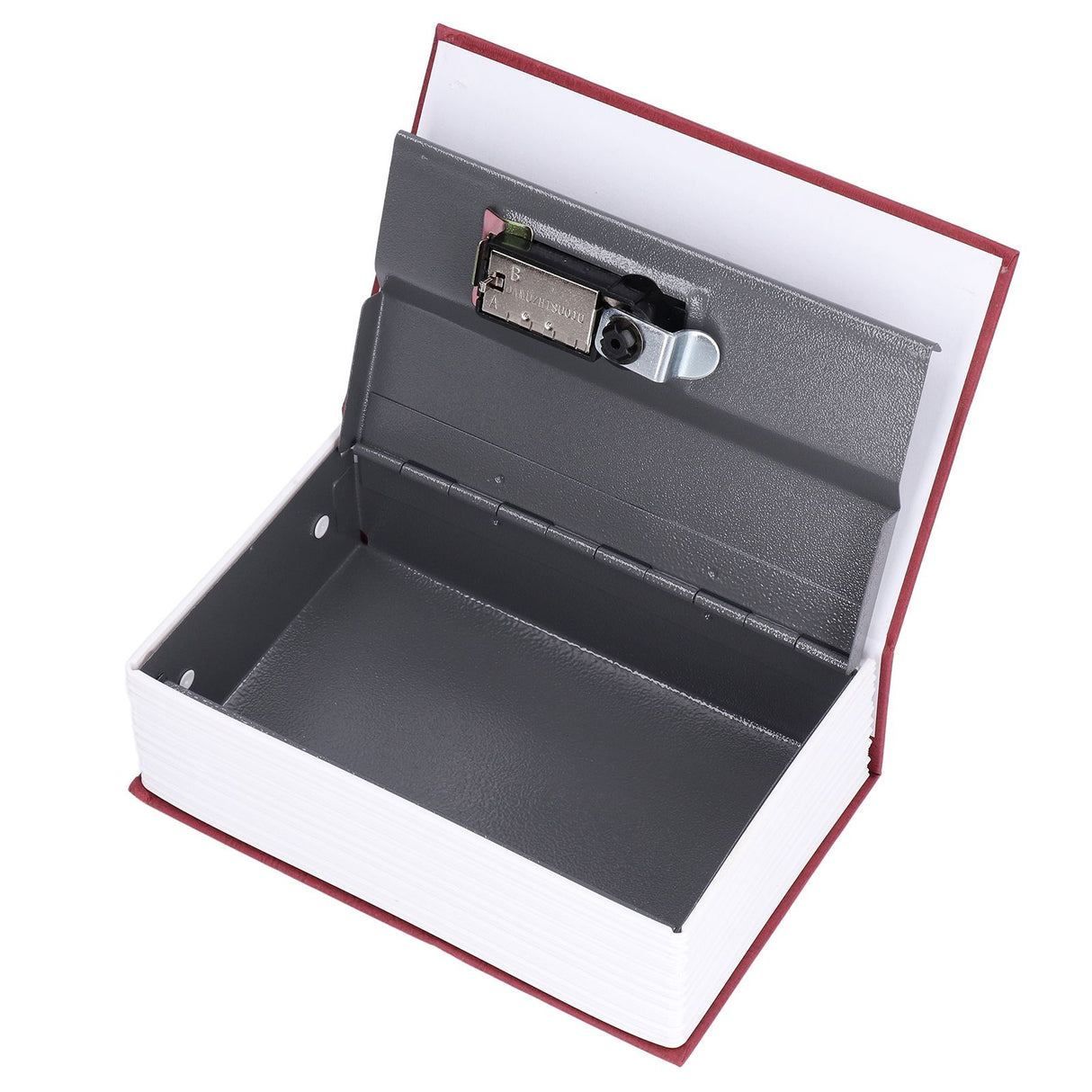 Book Shaped Steel Safe Classic Secret Book Safe Lock Password Type Household Storage BoxRed