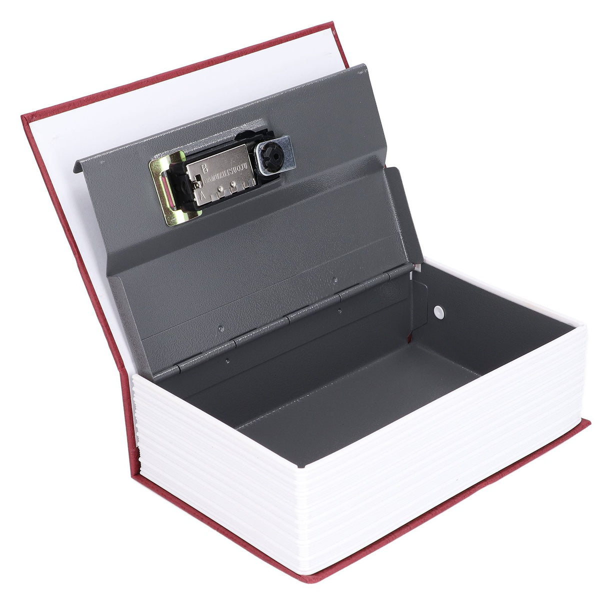 Book Shaped Steel Safe Classic Secret Book Safe Lock Password Type Household Storage BoxRed