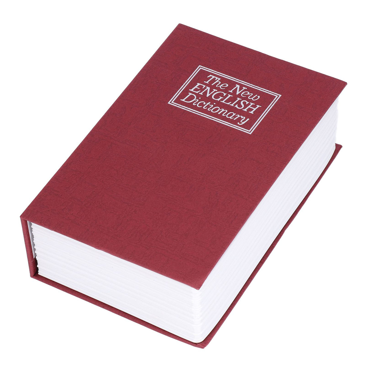 Book Shaped Steel Safe Classic Secret Book Safe Lock Password Type Household Storage BoxRed