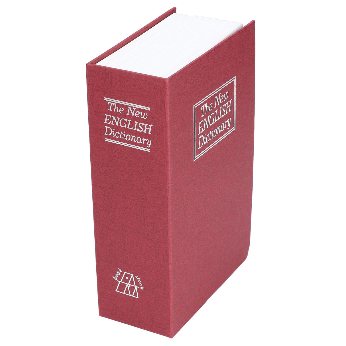 Book Shaped Steel Safe Classic Secret Book Safe Lock Password Type Household Storage BoxRed