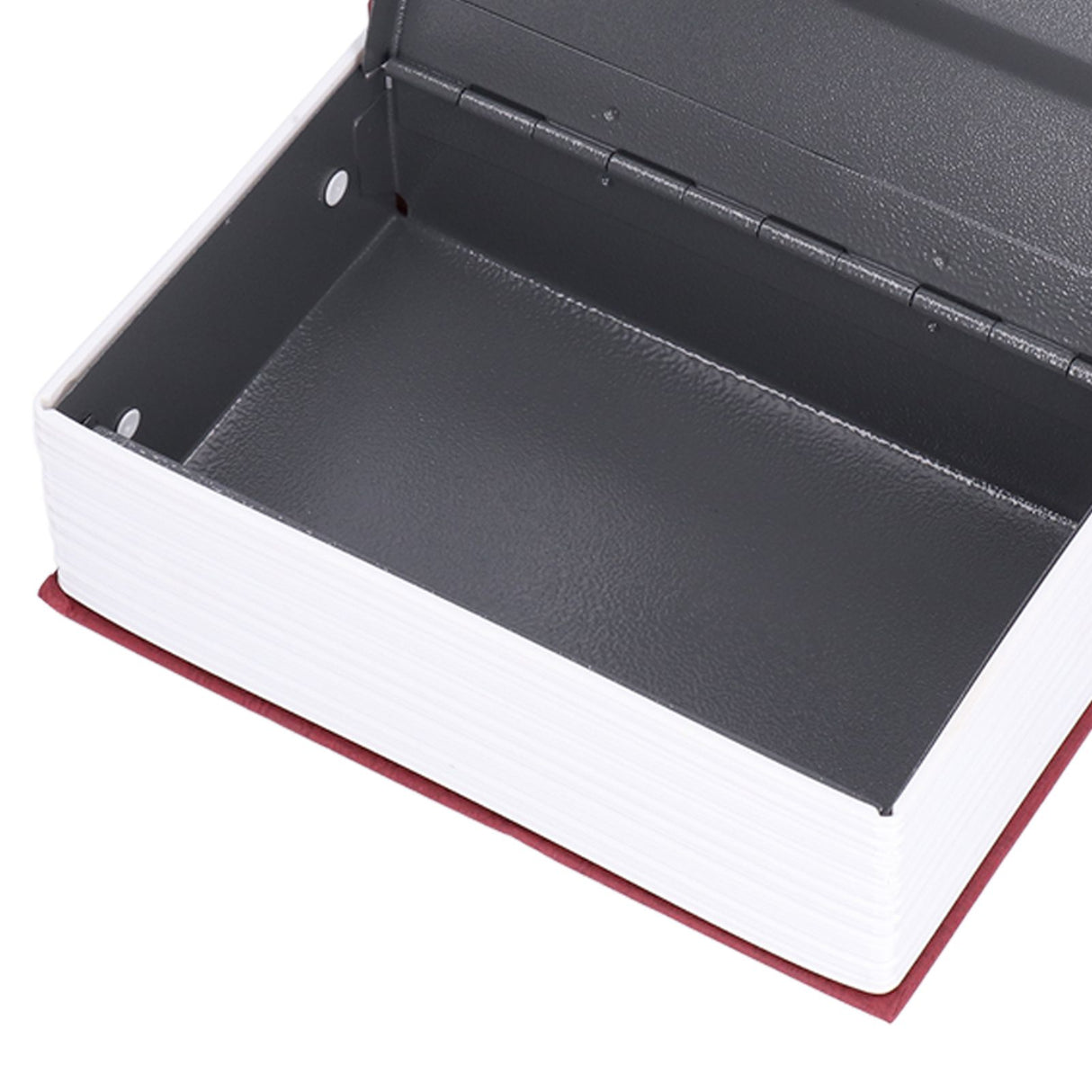 Book Shaped Steel Safe Classic Secret Book Safe Lock Password Type Household Storage BoxRed