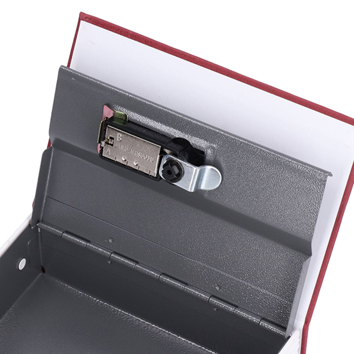 Book Shaped Steel Safe Classic Secret Book Safe Lock Password Type Household Storage BoxRed