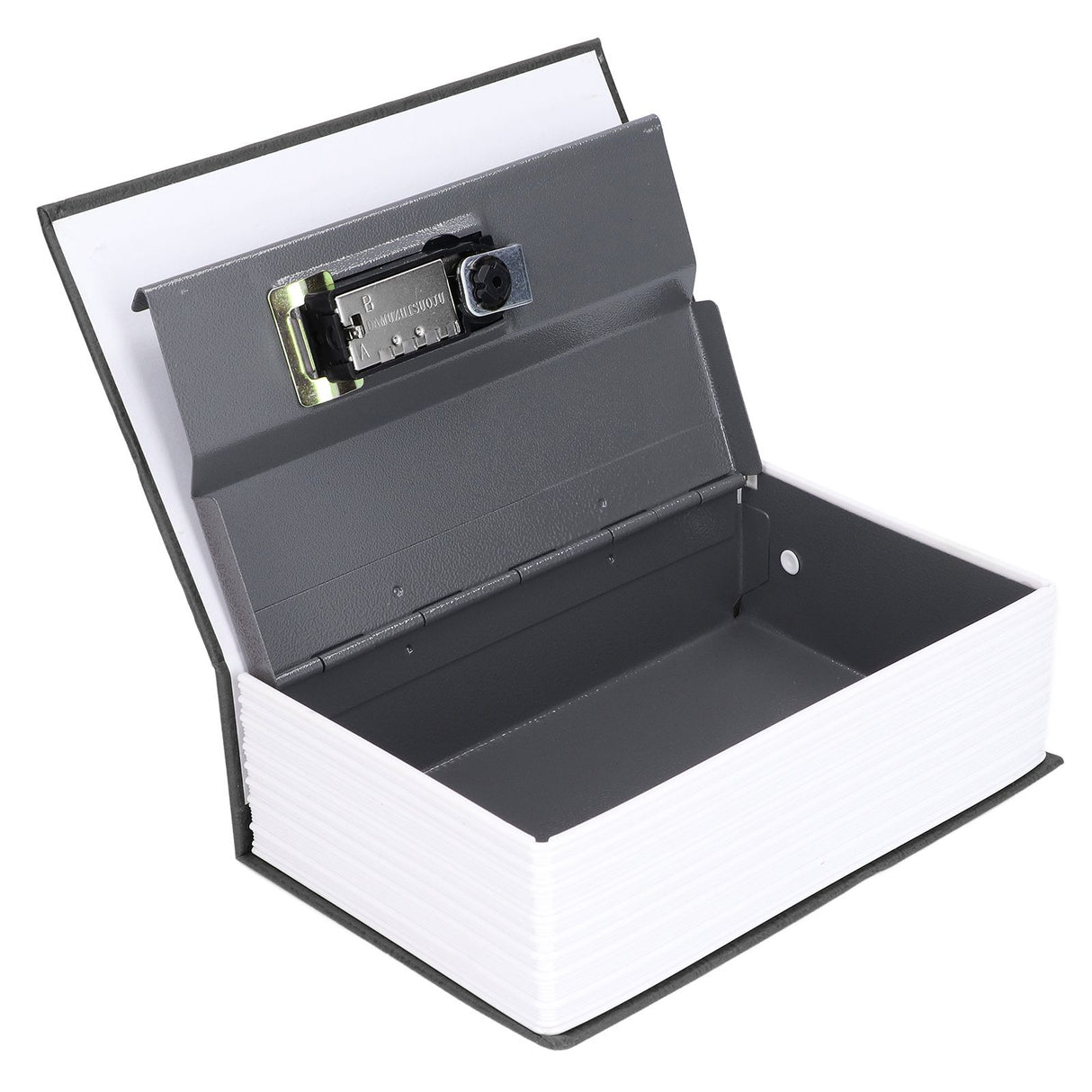 Book Shaped Steel Safe Classic Secret Book Safe Lock Password Type Household Storage BoxBlack