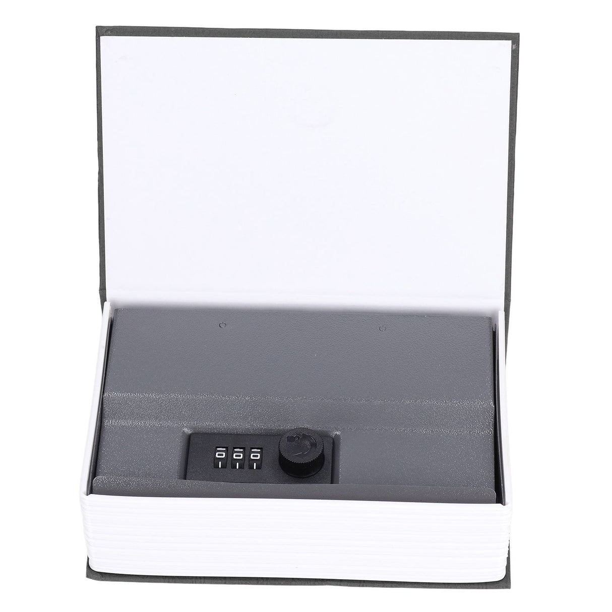 Book Shaped Steel Safe Classic Secret Book Safe Lock Password Type Household Storage BoxBlack