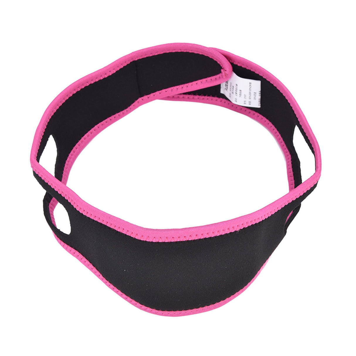 Snoring Stop Belt Adjustable Chin Strap Breathable Nylon Snoring Head Band for Men WomenRed Black