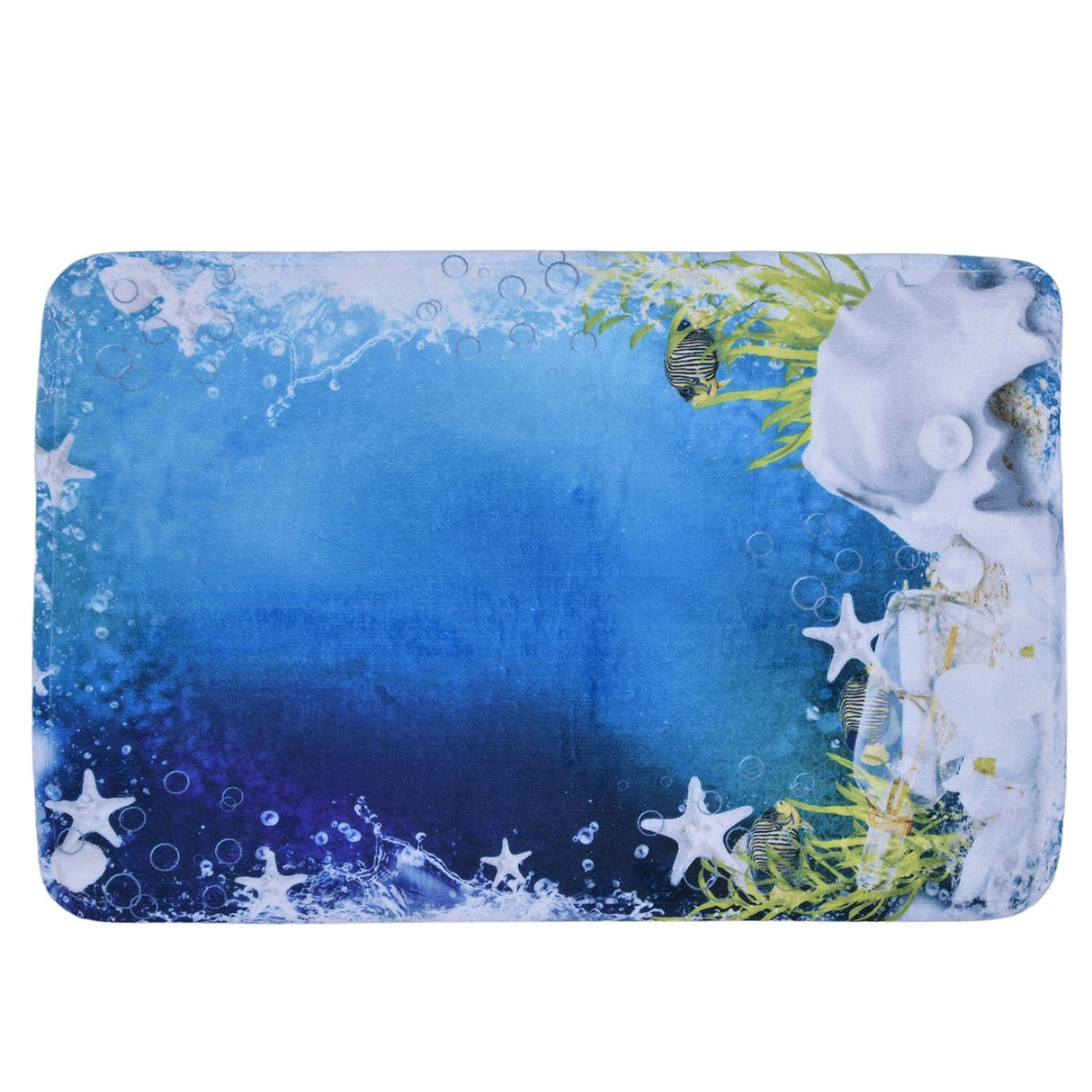 Household Bathroom Floor Carpet Static Electricity Prevention Anti Slip Flannel Mat50x80cm