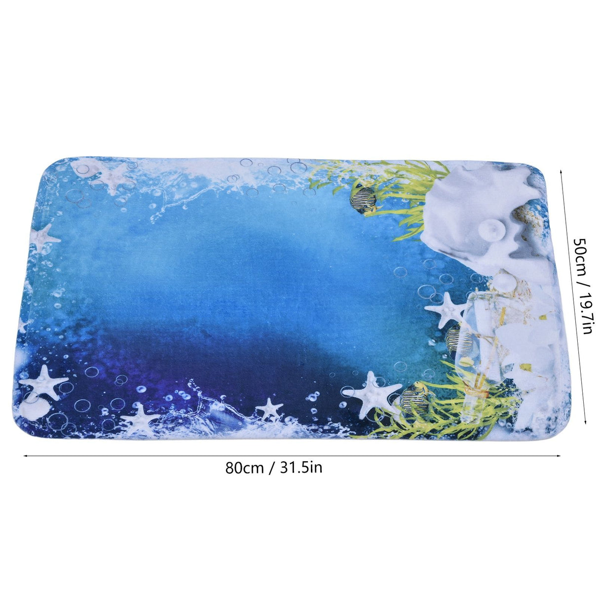 Household Bathroom Floor Carpet Static Electricity Prevention Anti Slip Flannel Mat50x80cm