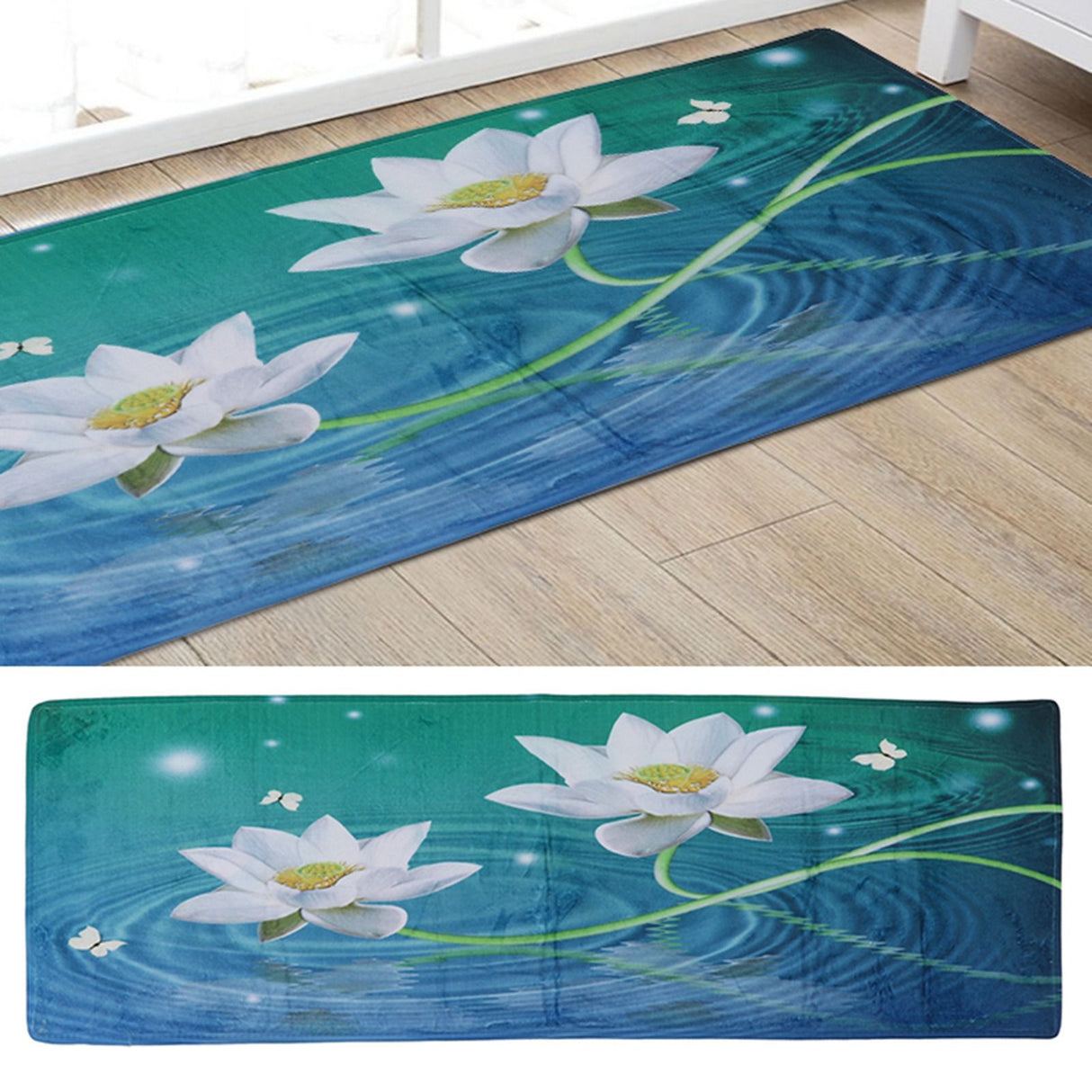 Bathroom Runner Practical Breathable Soft Comfortable Exquisite Design Decorative Carpet for Kitchen40x60cm