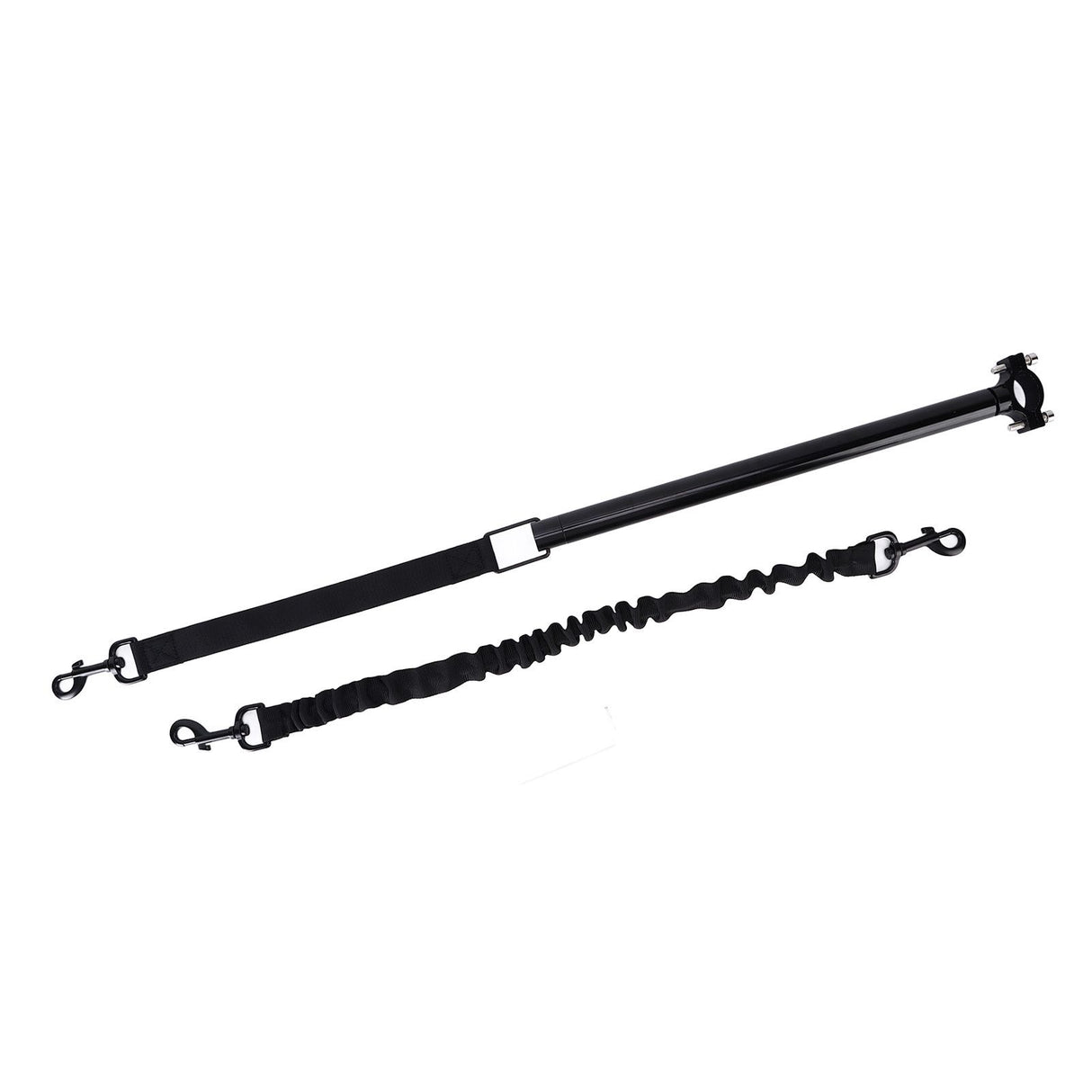 Hands Free Dog Leash Black Thicken Dog Bike Attachment Traction Belt with Hex Wrench for Dog Training Running Exercising