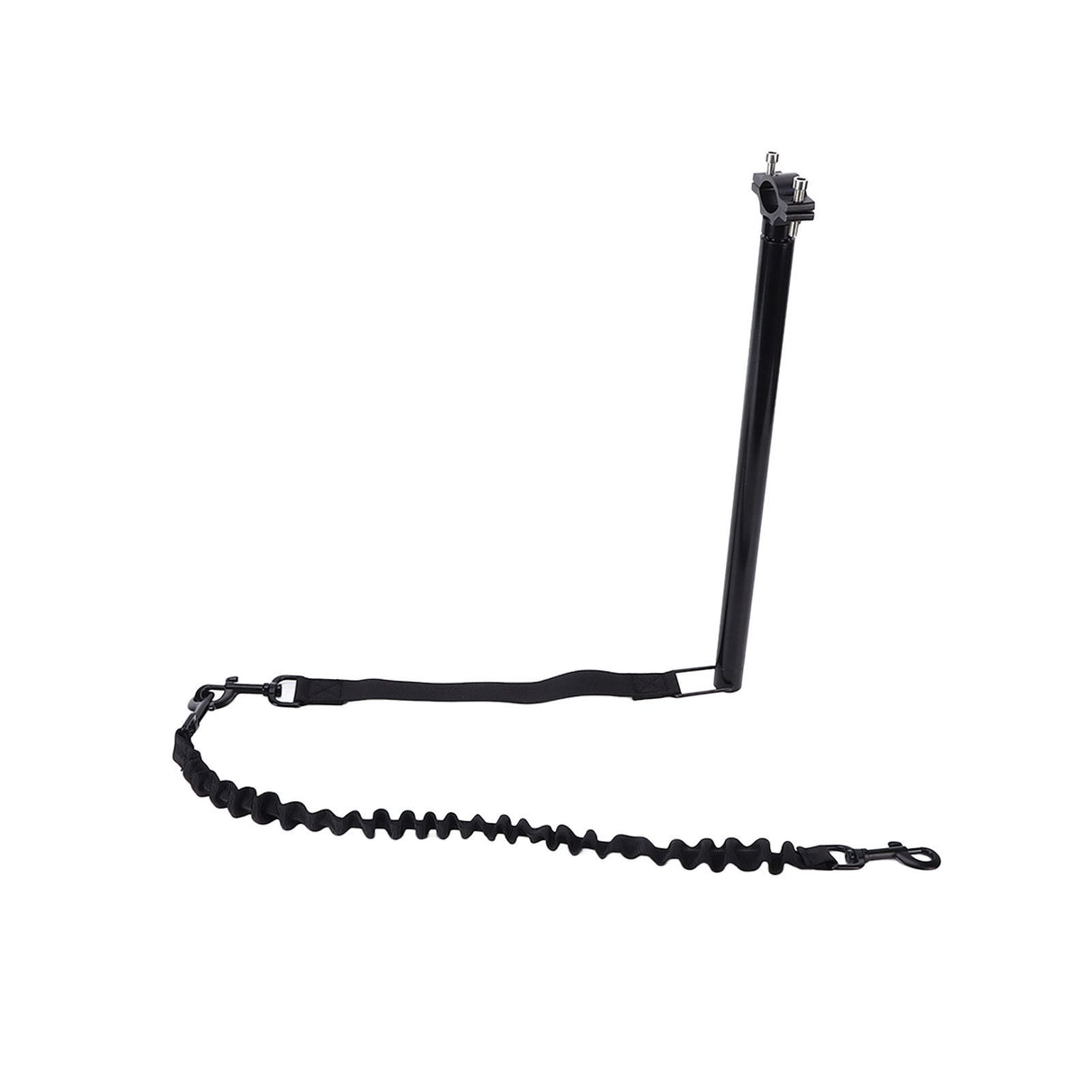 Hands Free Dog Leash Black Thicken Dog Bike Attachment Traction Belt with Hex Wrench for Dog Training Running Exercising