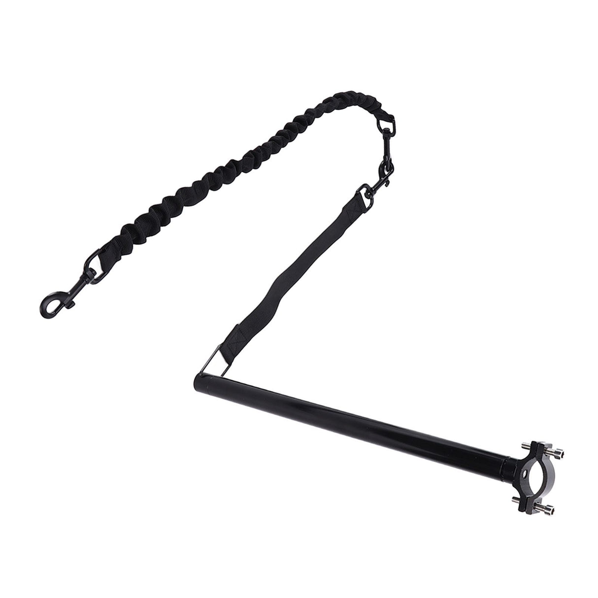Hands Free Dog Leash Black Thicken Dog Bike Attachment Traction Belt with Hex Wrench for Dog Training Running Exercising