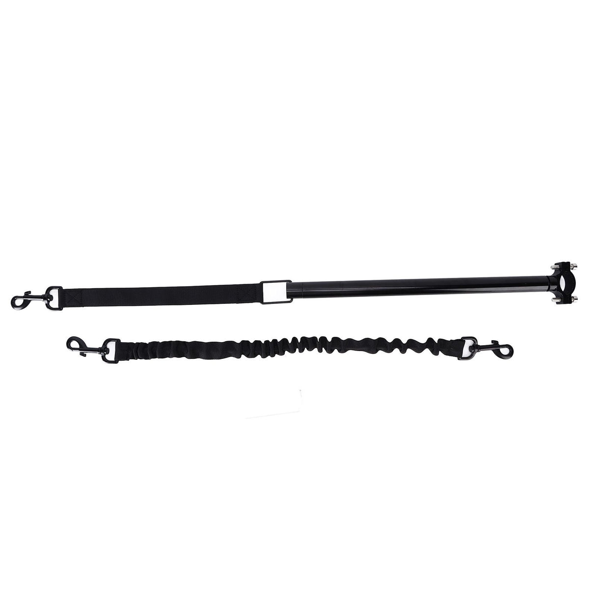 Hands Free Dog Leash Black Thicken Dog Bike Attachment Traction Belt with Hex Wrench for Dog Training Running Exercising