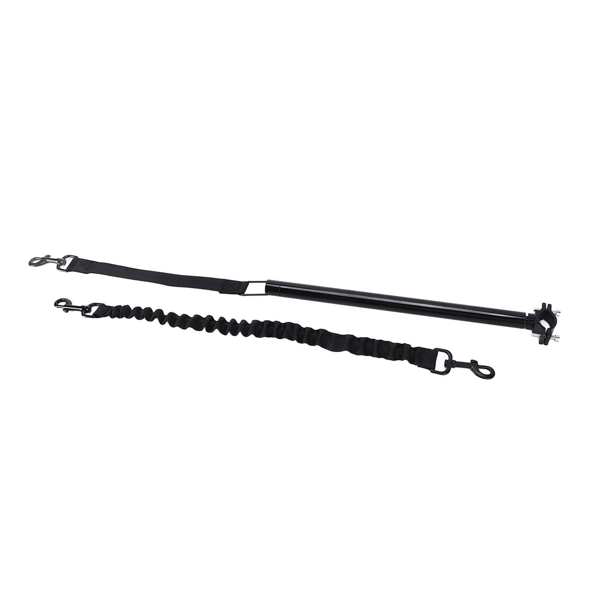 Hands Free Dog Leash Black Thicken Dog Bike Attachment Traction Belt with Hex Wrench for Dog Training Running Exercising