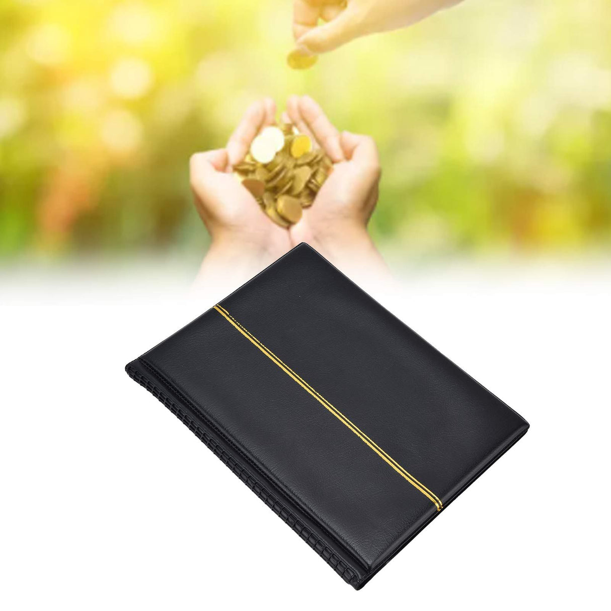Coin Collection Book 250 Pocket Commemorative Coin Collecting Holder Storage Album Book for HomeBlack