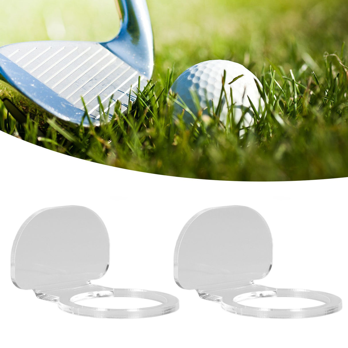 2Pcs Small Ball Stand Acrylic Sturdy Durable High Stability Sport Ball Display Rack for Tennis Softball BaseballTransparent