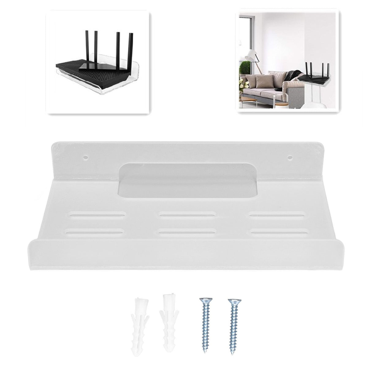 Router Storage Rack Save Space Multi Purpose Easy Installation High Stability Router Stand