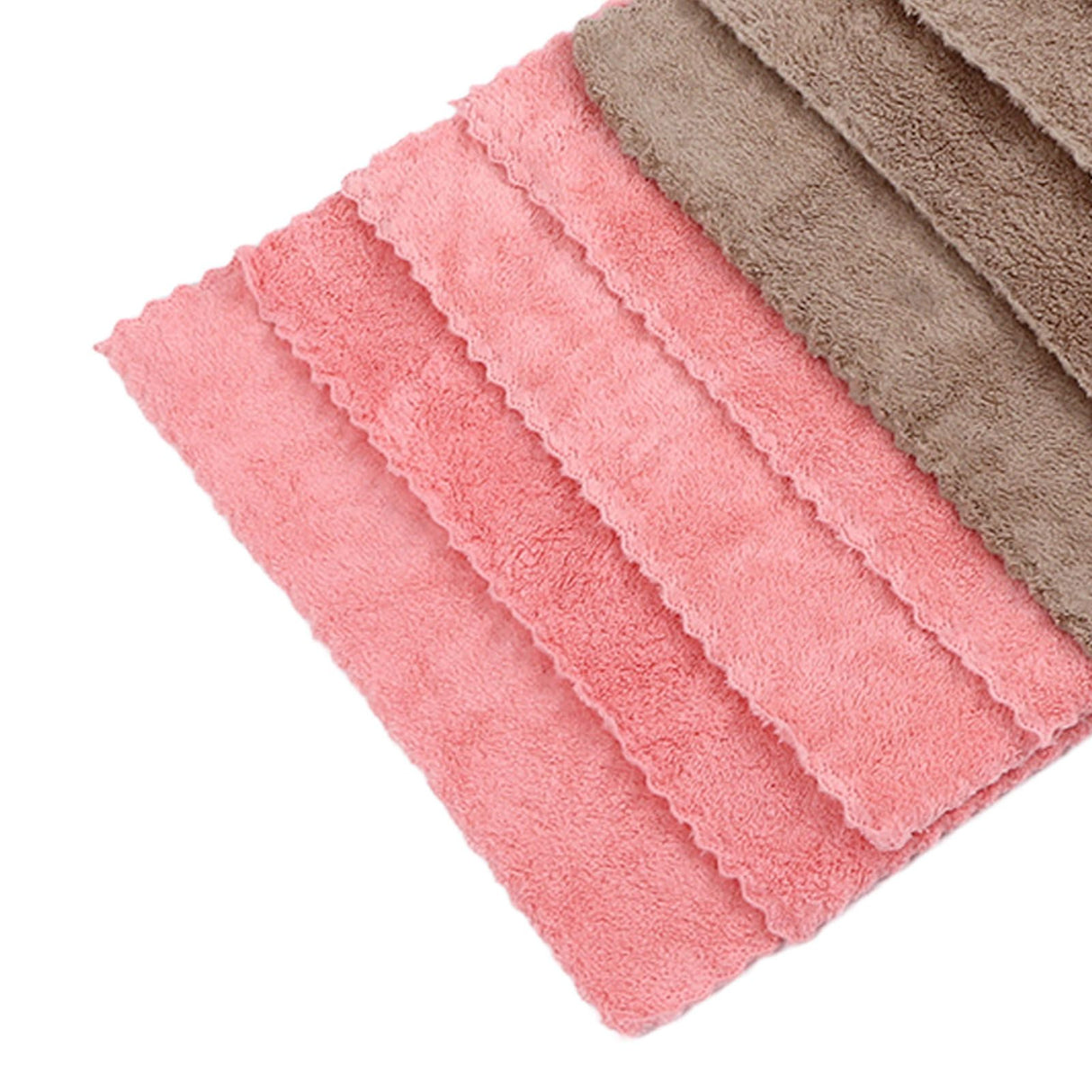 8pcs/set Super Absorbent Microfiber Kitchen Dish Cloth Anti Sticking Oil Cleaning Towel