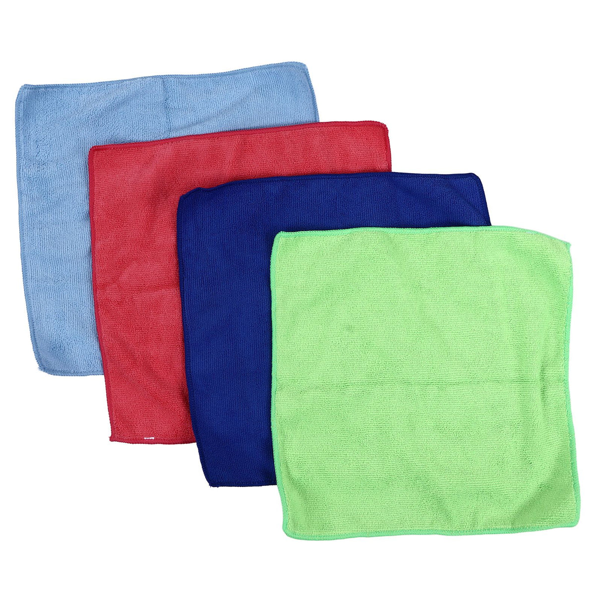 12pcs Cleaning Cloth 4 Different Colors Strong Water Absorption Reusable Microfiber Towels for Kitchen Car Furniture