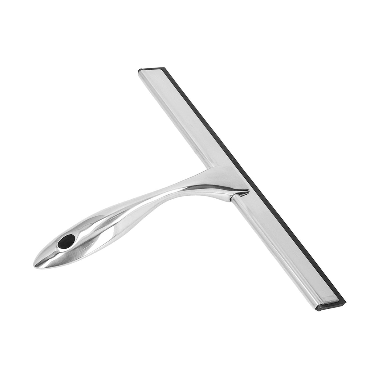Stainless Steel Squeegee Window Shower Blade Squeegee Glass Cleaning Tool for Office Bathroom