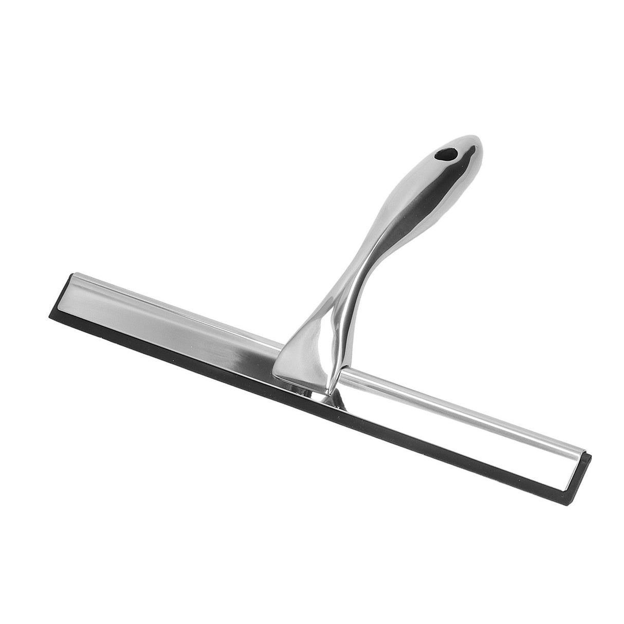 Stainless Steel Squeegee Window Shower Blade Squeegee Glass Cleaning Tool for Office Bathroom