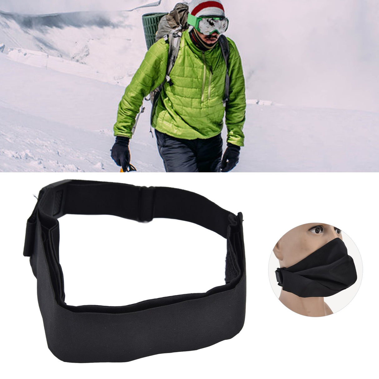 Deformable Face Mask Multifunctional Reusable Mask Washable Protective Mask Ear Strap Free Mouth CoverBlack