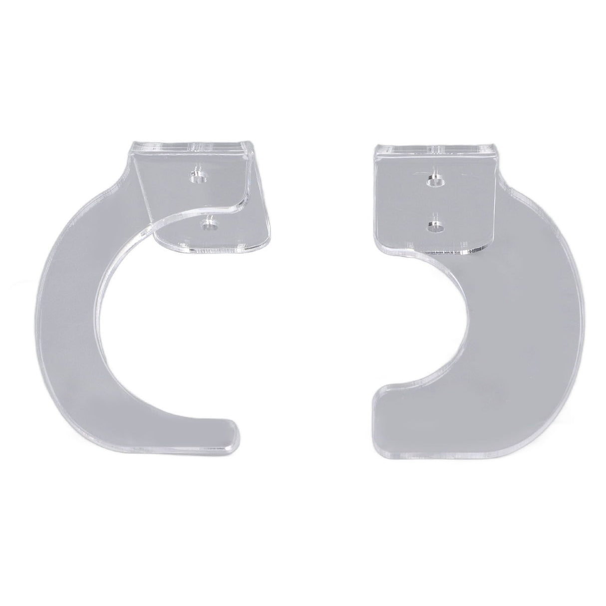 2Pack Wall Mount Sword Display Hanger Hanging Acrylic Holder Rack Organizer for Home OfficeTransparent