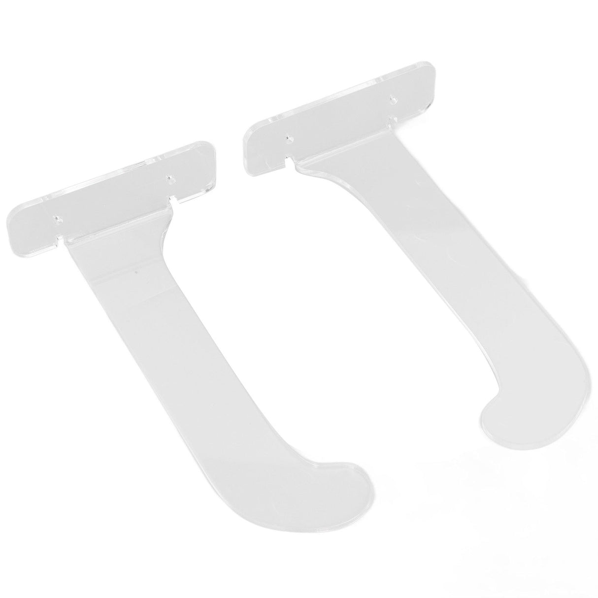 1Pair Yoga Mat Wall Mount Holder Acrylic Yoga Mat Wall Hanger Storage Rack Household Exercise Yoga Mat BracketTransparent